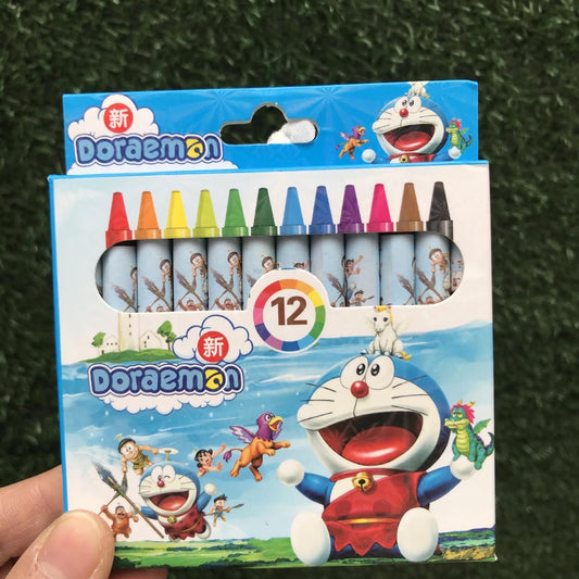 12 packets- Mix Design Cartoon Crayons 12pc/pk (eff price 25)