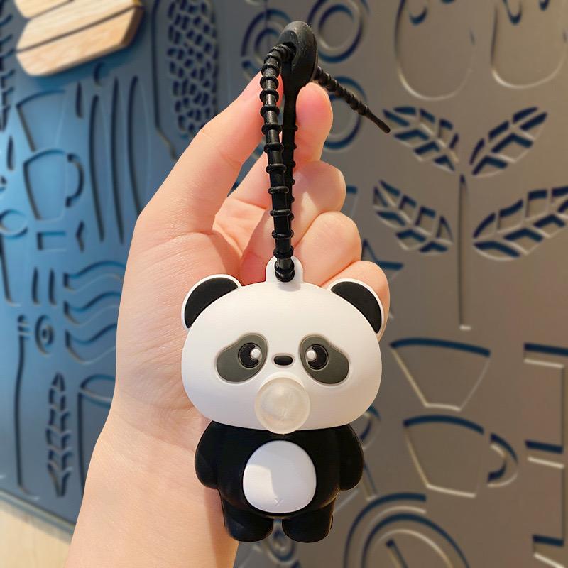 3pcs- panda / teddy mis design lip pop keychain ( eff price 78 )