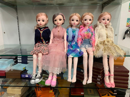 Full size music dolls with fancy dresses and shoes ( 60cm )