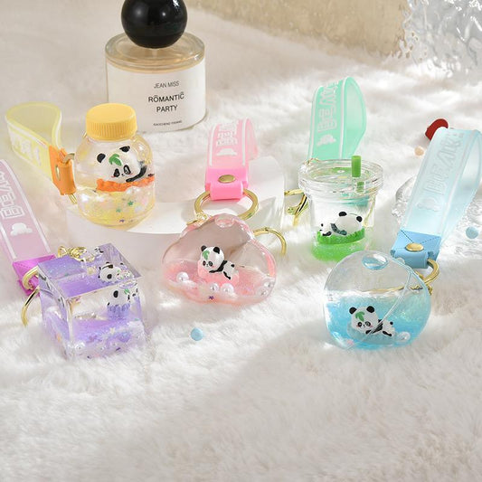 panda mix design water keychains big size  pack of 3 ( eff price 68 )