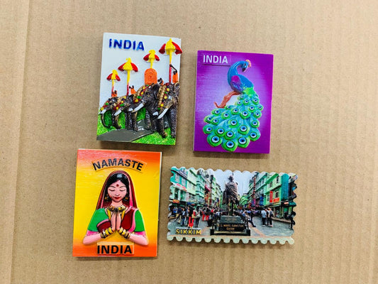 India hot selling fridge magnets mix design  pack of 10