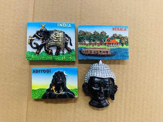 Mix budha / adiyodi fridge magnet pack of 10 ( eff price 38 )