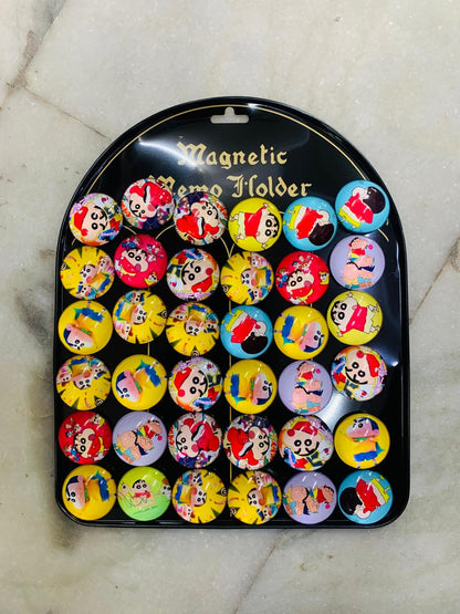 Shinychan round magnet sheet pack of 36 (eff price -17 )