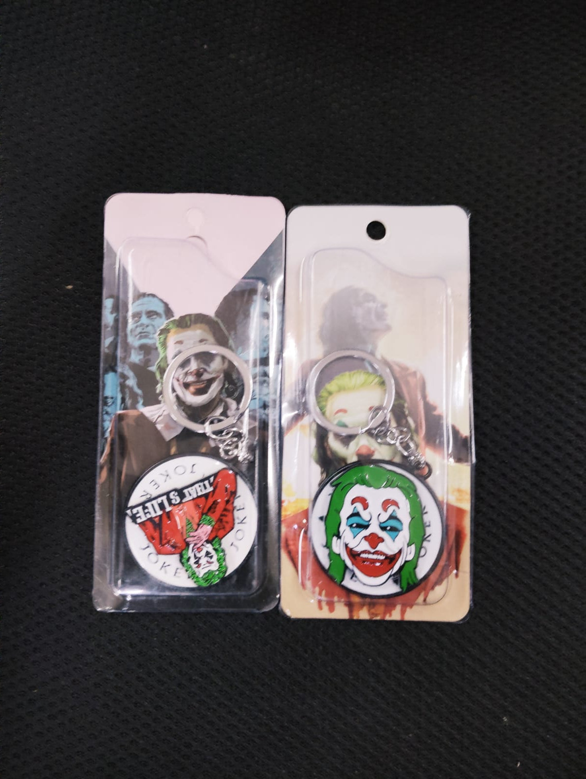 Joker face new rotating keychain pack of 6 ( eff price 48 )