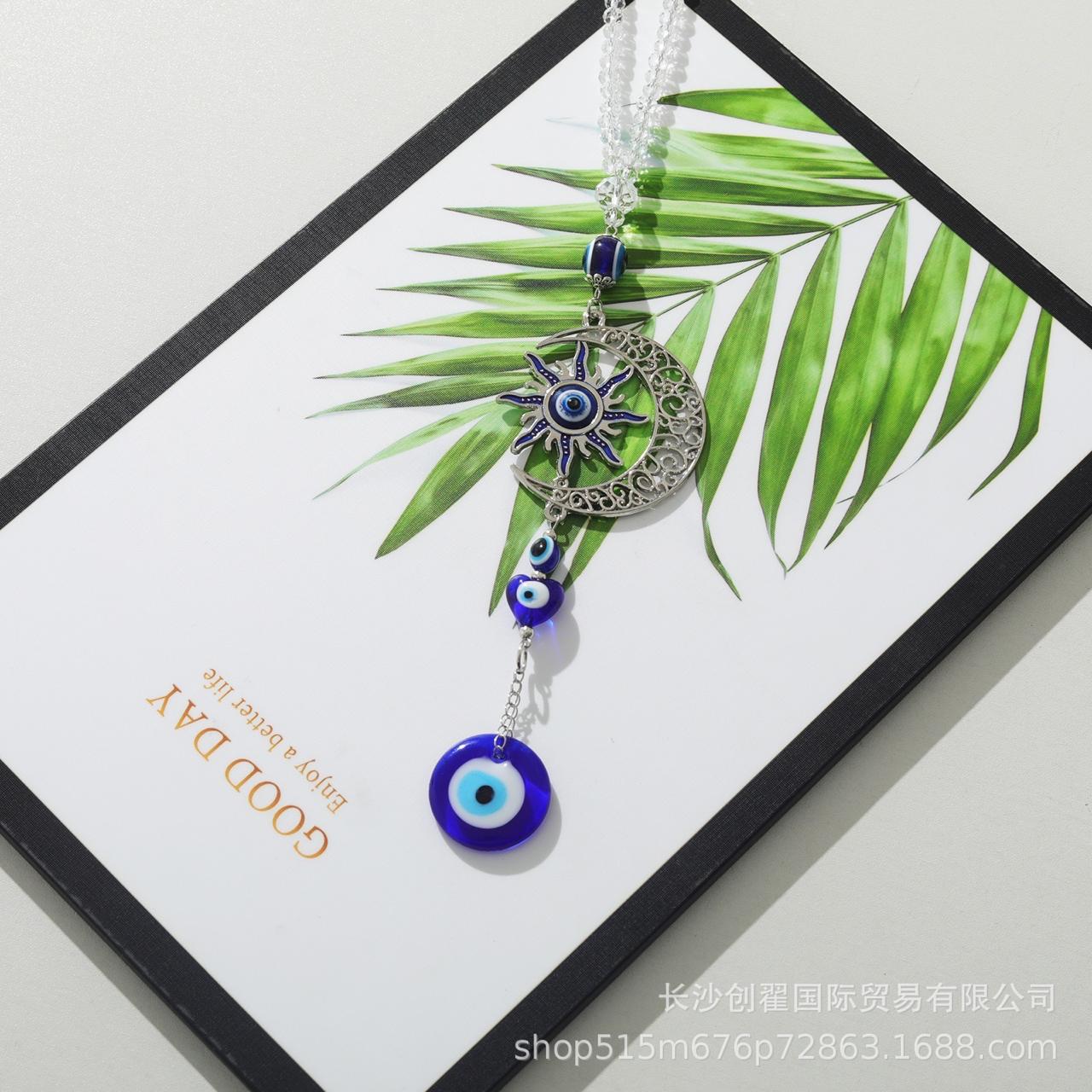 2pcs - Evil eye moon Hangings  ( eff price - 120 )