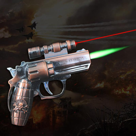 small size gun lighter with laser light