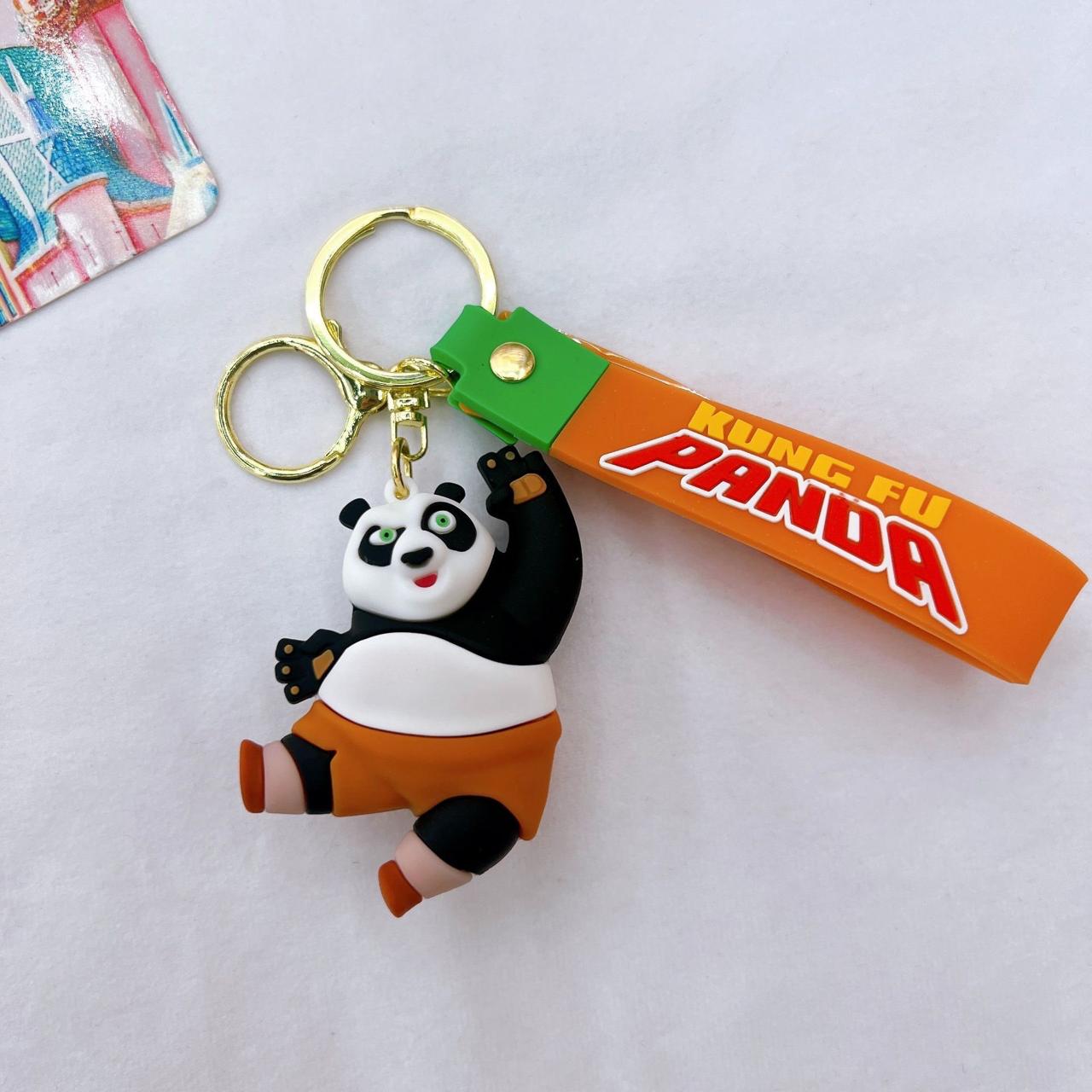 kungfu panda rubber keychain pack of 3 ( eff price 48 )