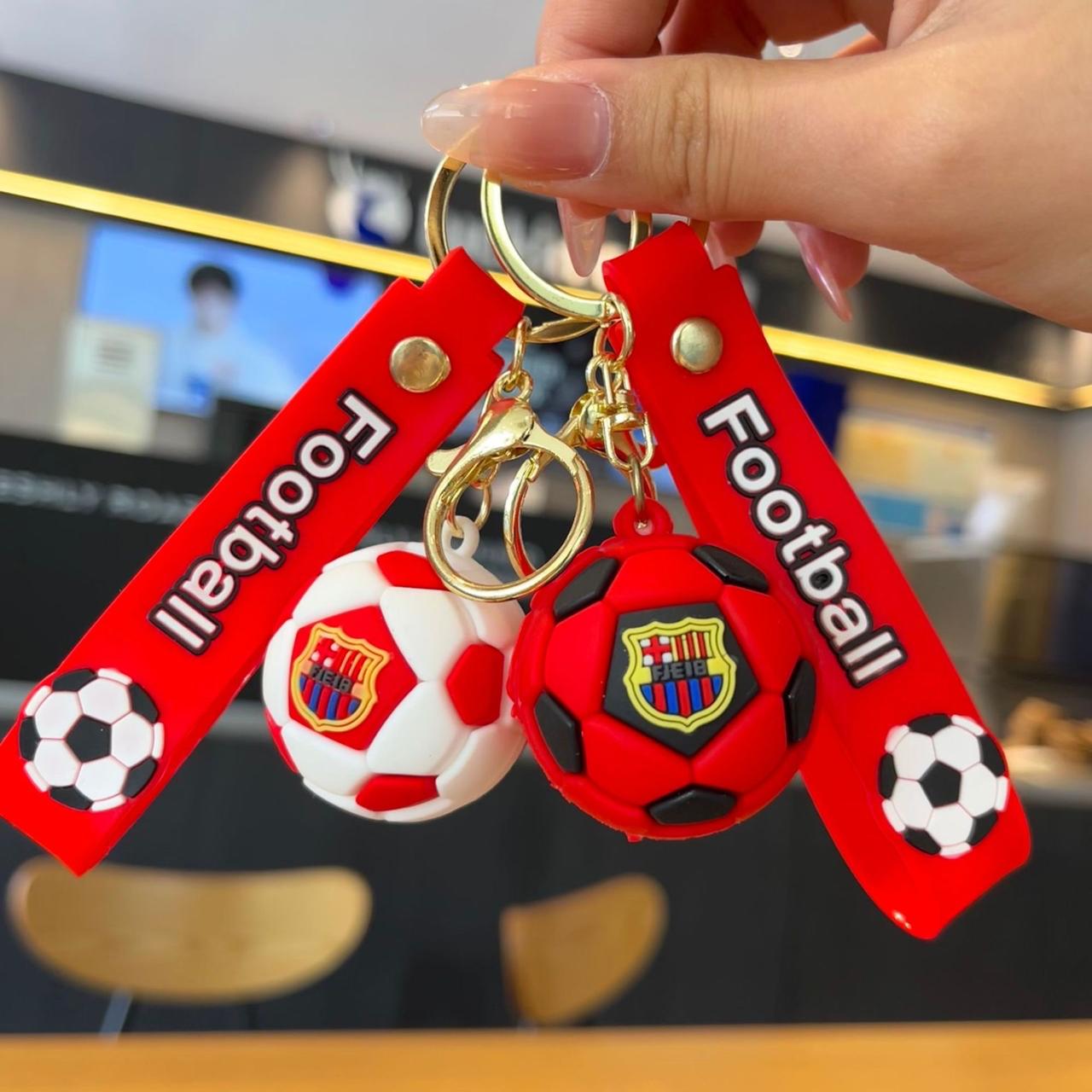 football  rubber keychain pack of 3 ( eff price 48 )