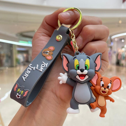 Tom jerry friends  rubber keychain