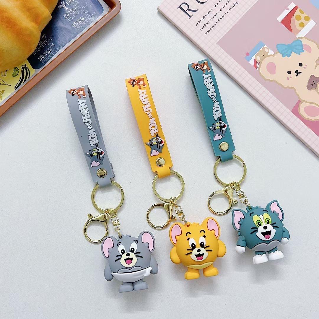 New motu tom jerry rubber keychain