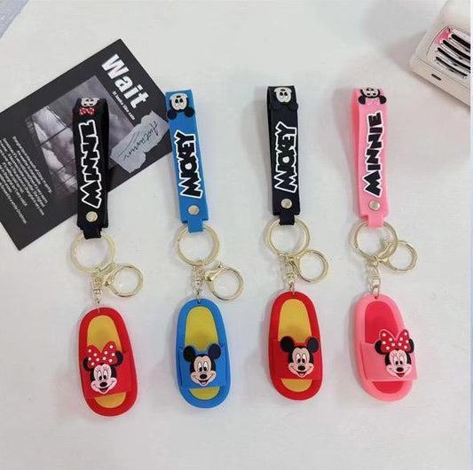 meckey slippers rubber keychain