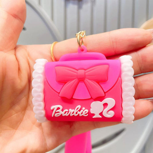 barbie bag rubber keychain