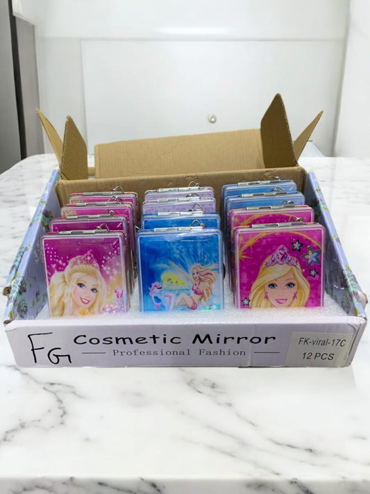 Barbie Glitter mirrror Pack of 12 ( eff price 76 )