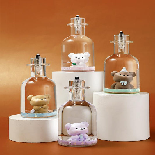 Unicorn / kuromi big bottle shape water showpiece with light