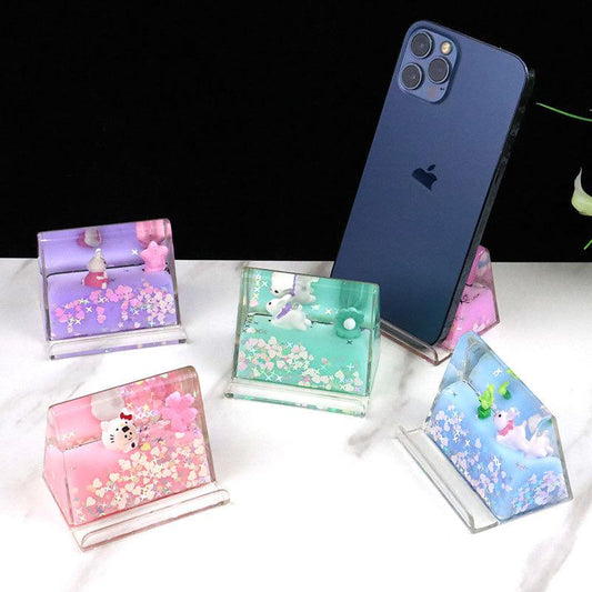 Kuromi glitter showpiece phone stand  pack of 2 ( eff price  80 )