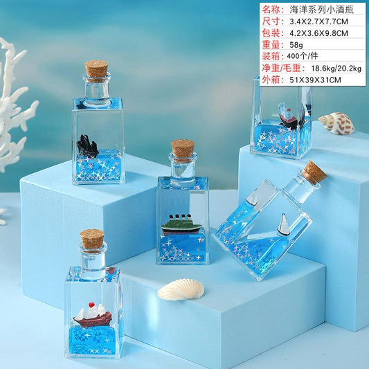 Mini bottle water showpiece Kuromi & heart design pack of 3 ( eff price - 70 )