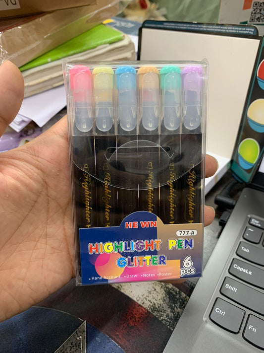 6 pack - new gel highlighter pack of 6 hot selling  ( Net price - 45 )