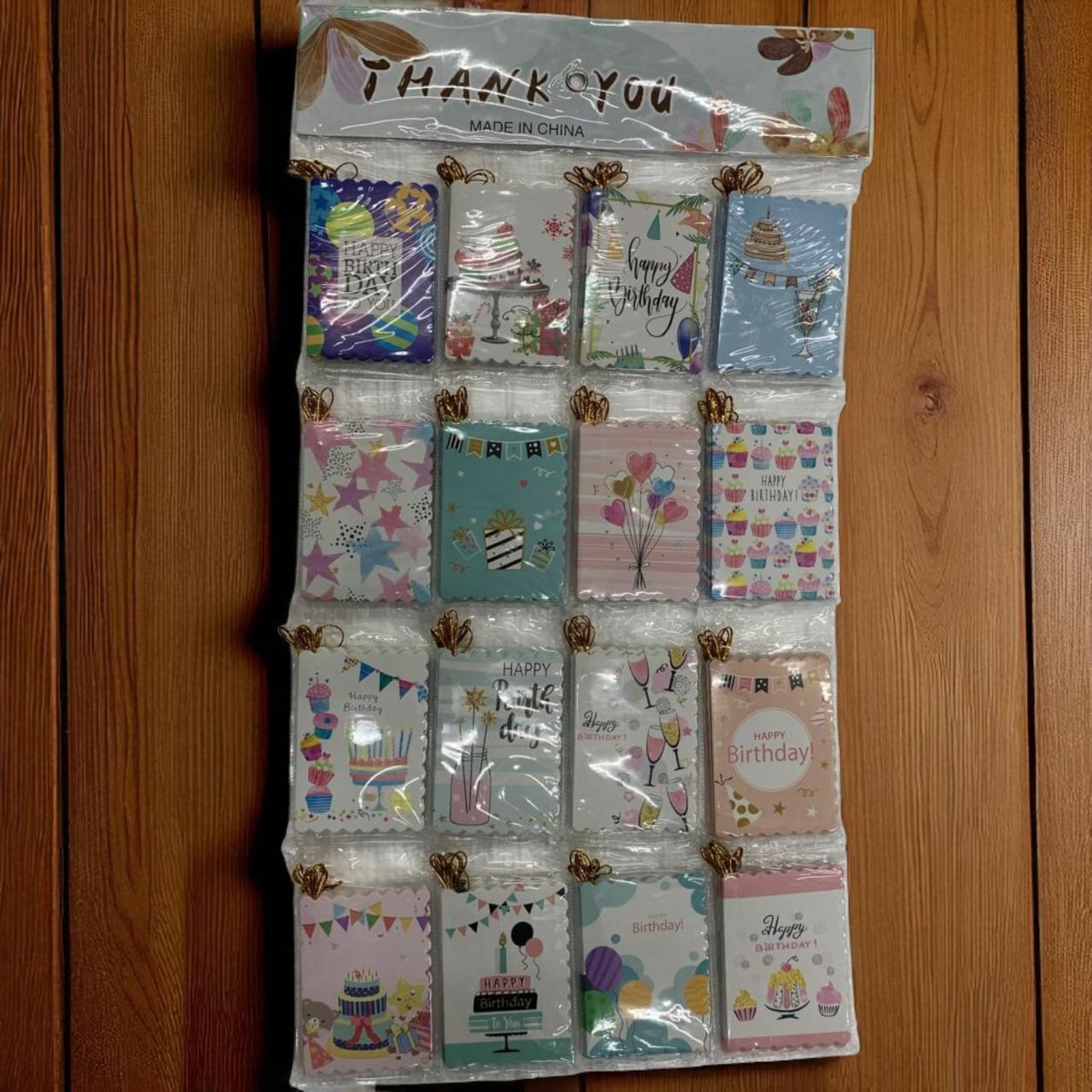 Birthday cake design name tags hanger pack of 160 pc