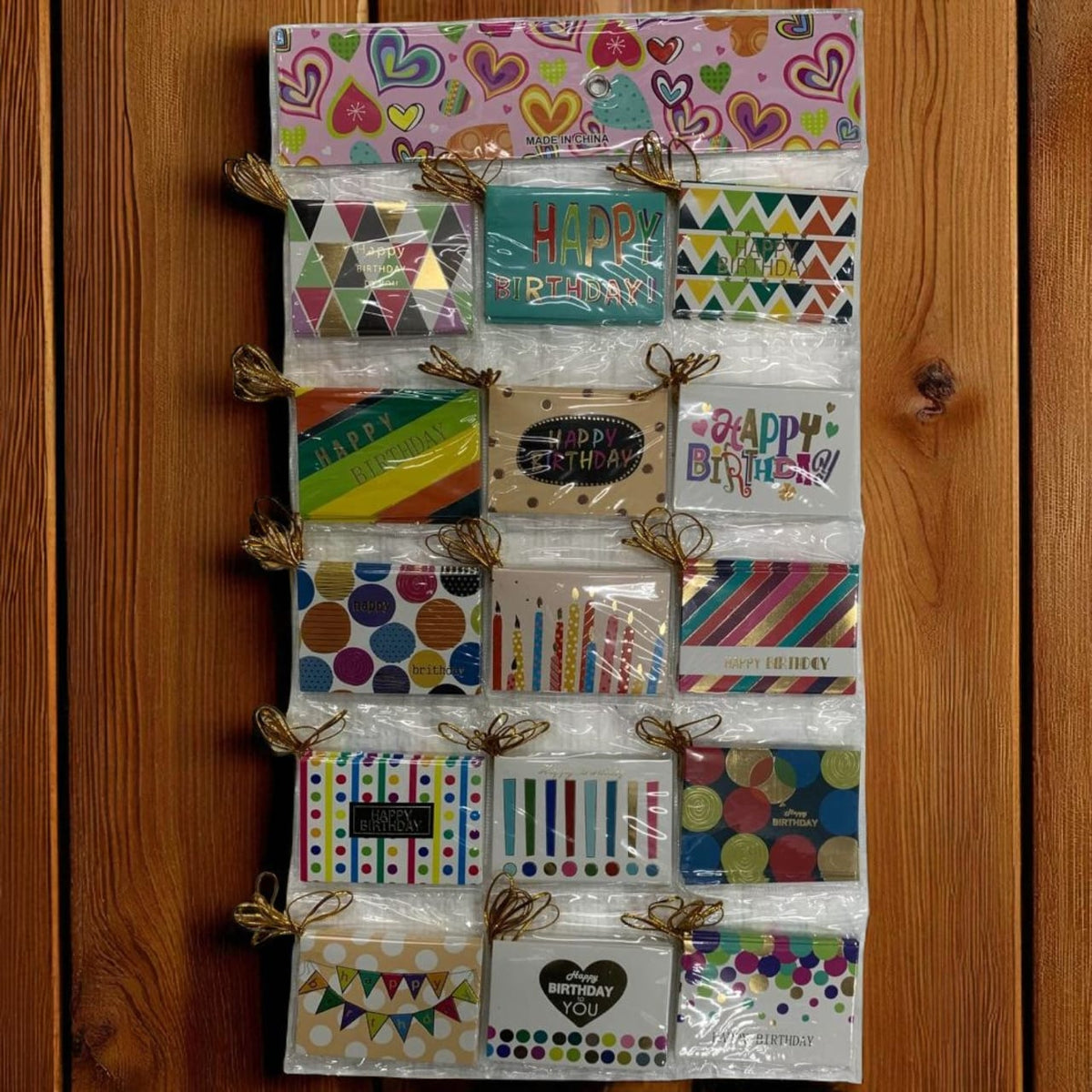Happy biethday 2 Name tags / mini greeting hanger pack of 120