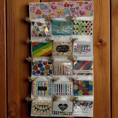 Happy biethday 2 Name tags / mini greeting hanger pack of 120