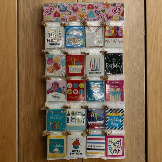 120 pc birthday design name tags