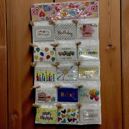 Happy birthday name tag / mini greeting hanger pack of 120 pc