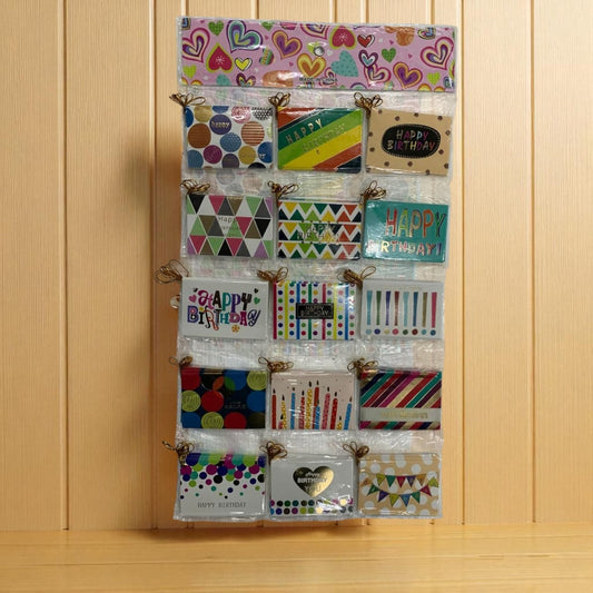 Happy birthday  name tags  / greeting hanger pack of 120