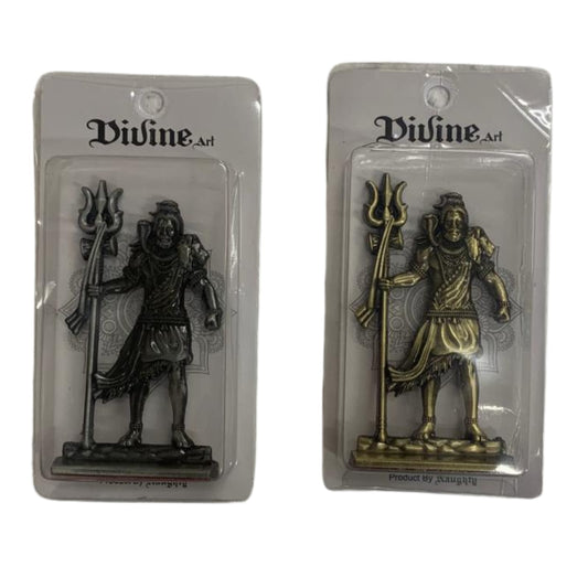 Medium size metal Shivji  statue for car dashboard