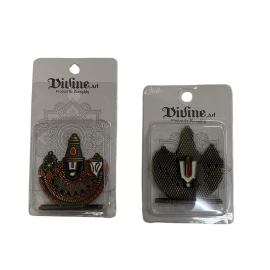 small size metal  tirupati balaji god idol for car dashboard pack of 2 ( net price - 65 )