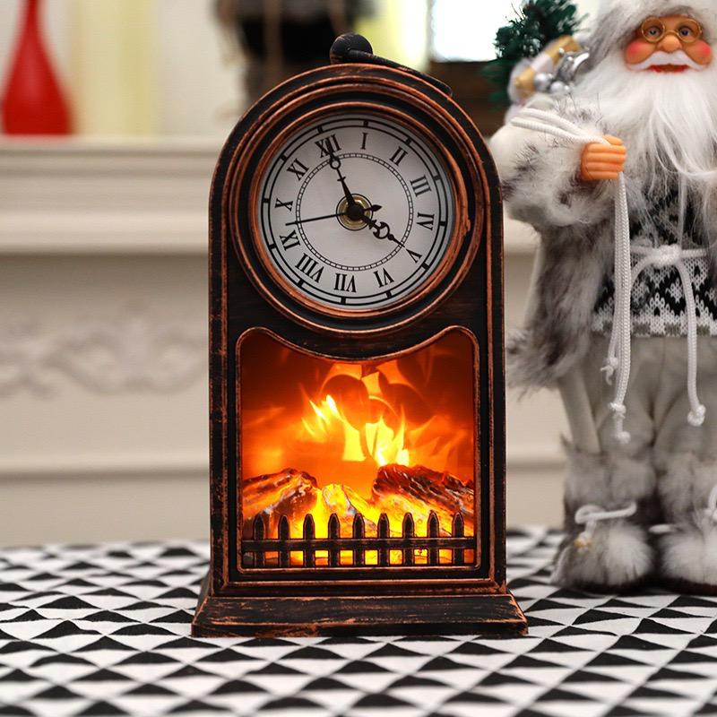 New bonfire table lamp with watch HEIGHT 27 CM