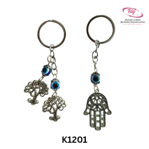 Evil eye mix model keychain pack of 12 (Net price - 29)