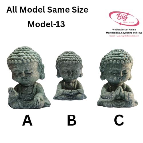 Mix design grey stone monks  Pack of 3 (Net price - 110)