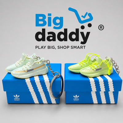 Mini Adias shoes with real lace & keychain in og box