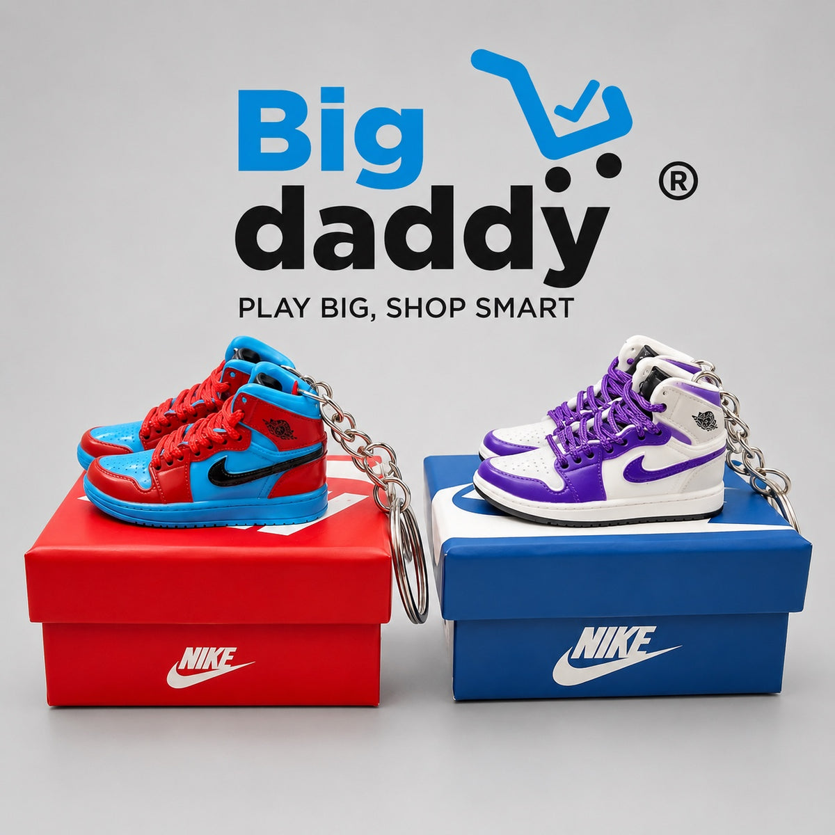 Mini shoes miniature in box with keychain pack of 3 ( Net price - 155 )