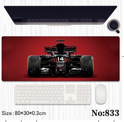 Racing car table mat