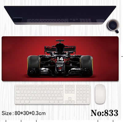 Racing car table mat