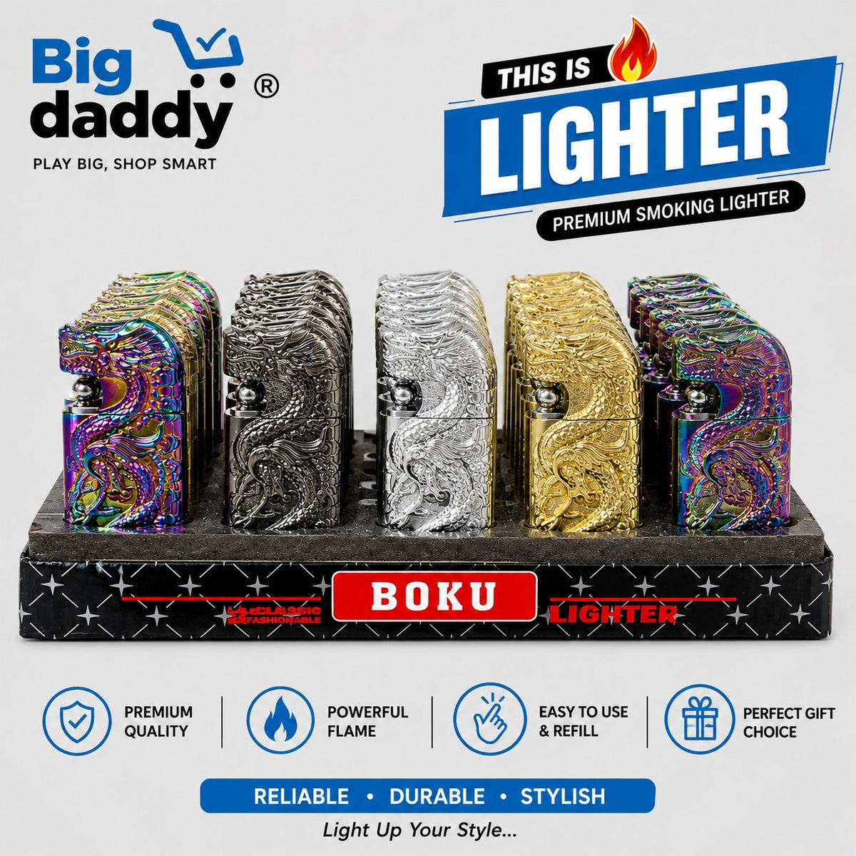 Dragon Double flame premium lighter