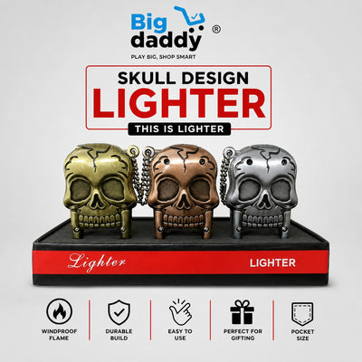 skull keychain lighter