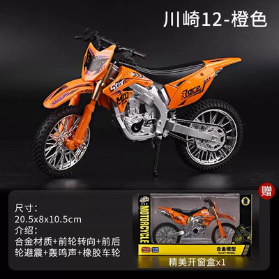 1:10  Racer star Dirt bike Orange / Green Colour mix