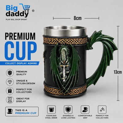 Skull blade dragon Big size steel cup