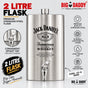 Hot selling Jd 2ltr Jumbo flask with tap Silver  Code-GT21