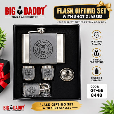 Premium Jd Hip flask set with small flask Code - GT36