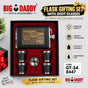 Premium jack Leather  Hip flask Gift set  Code - GT12