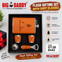 Jw Premium Leather Flask Gift  set with 2 glasses Code - GT35