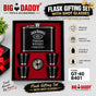 New Shiny steel Premium Jd Hip flask Gift set  Code - GT11