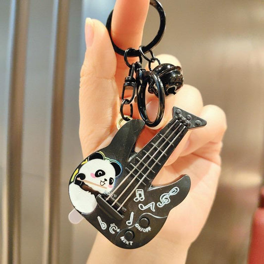 6pcs - panda guitar keychain with music control ( eff price 90 )