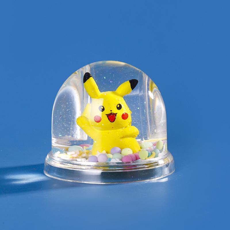 Kuromi / micky / pikachu Mix design dome shape glitter showpiece Pack of 2 ( eff price 135 )