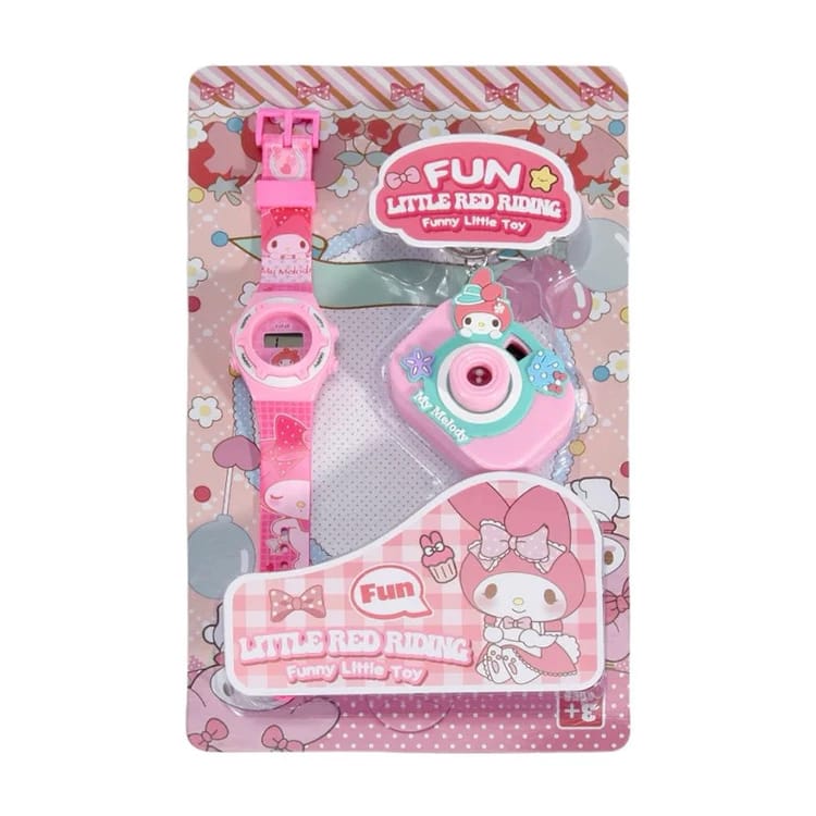 New kids kuromi watch with camera keychain Pack of 2 ( eff price - 140 )