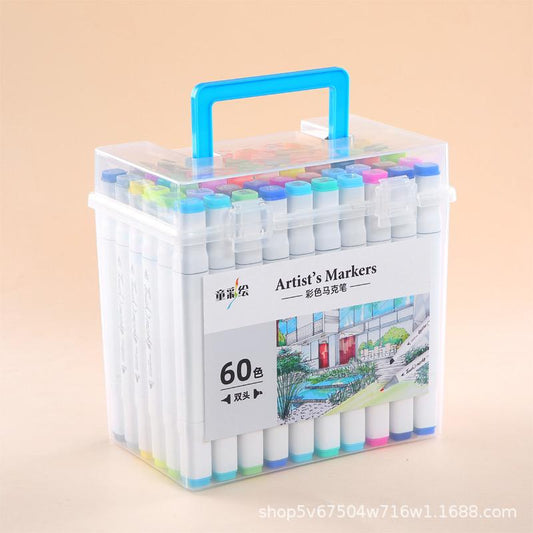 Hot selling 1 Box - Double Side Acrylic Marker Set of 60, Net Box Price 420