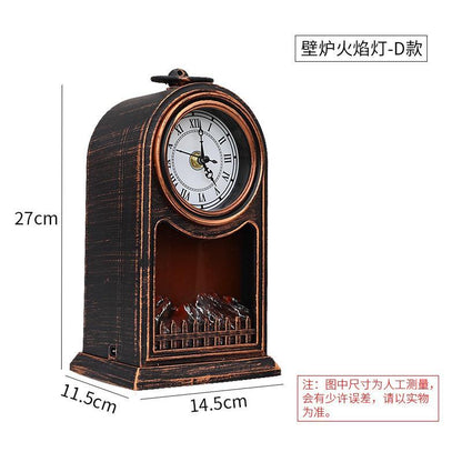 New bonfire table lamp with watch HEIGHT 27 CM